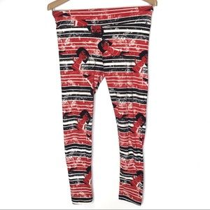 Lularoe Disney incredibles OS red black leggings